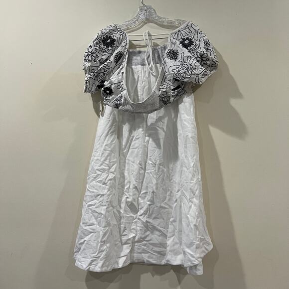 Free People Women's Lotus Set Top & Skirt White\Black Size L NWT - Picture 6 of 7